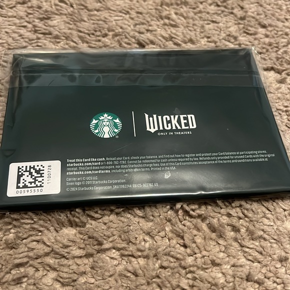 Starbucks x Wicked exclusive gift card - Picture 2 of 2